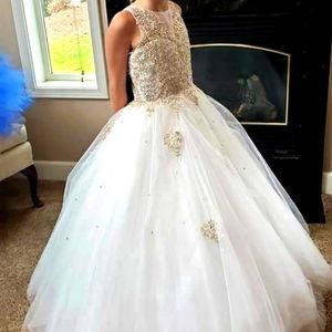 Tiffany Princess Size 10 Girls Pageant Dress